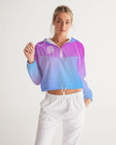 Blupurp1 Women's Cropped Windbreaker - U-Tru