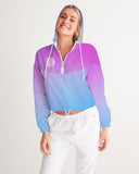 Blupurp1 Women's Cropped Windbreaker - U-Tru