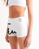 utru Women's Mid-Rise Yoga Shorts - U-Tru