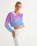 Blupurp1 Women's Cropped Windbreaker - U-Tru